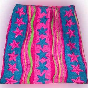 Cali Sun & Fun American Apparel pink beach mini skirt
